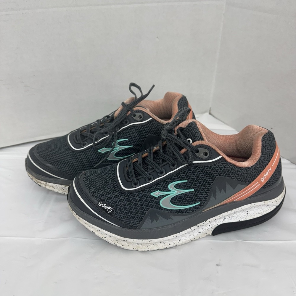Gravity Defyer Shoes Womens 7.5 Gray Mighty Walk‎ VersoShock Comfort TB9024FGP-M
